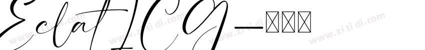 Eclat ICG字体转换